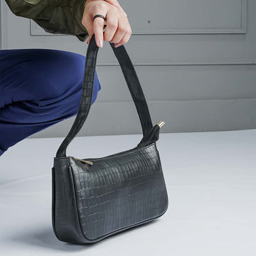 Moda Croc-Embossed Bag - HB-177